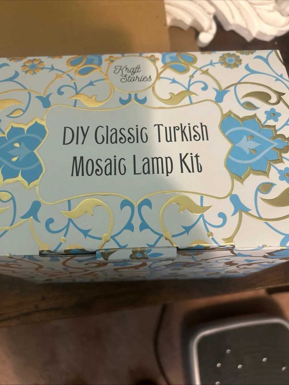 DIY Classic Turkish Mosaic Lamp Kit - Blue and Gold